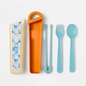 Cutlery Set - Cat & Jack™ Blue: BPA-Free Kids
Utensils with Chopsticks